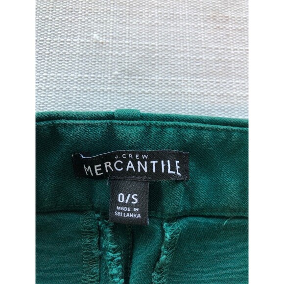 J. Crew Mercantile Women’s Effortless Slim Crop Pants Green Size 0 / S - Picture 3 of 8